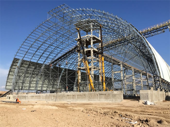 来宾煤机油桶翘工程网架